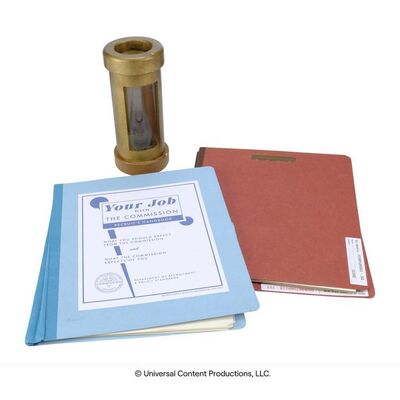 Lot # 244: The Umbrella Academy (2019-2024): Commission's Recruit Manual with File and Pneumatic Tube