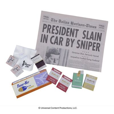 Lot # 259: The Umbrella Academy (2019-2024): JFK Newspaper and Jack Ruby Related Accessories