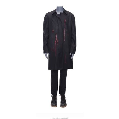 Lot # 262: The Umbrella Academy (2019-2024): Vanya Hargreeves's (Elliot Page) Bullet-Ridden Farm Battle Costume