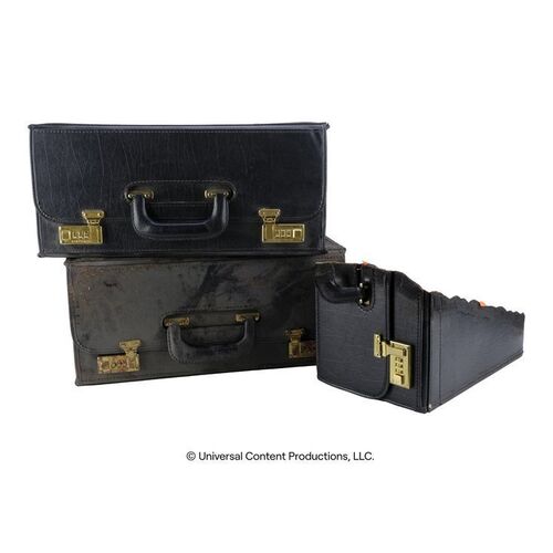 Lot # 268: The Umbrella Academy (2019-2024): Commission Briefcase with Damaged and SFX Vortex Briefcases