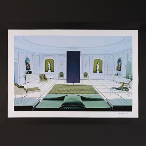 Lot #5 - 2001: A SPACE ODYSSEY (1968) - Signed and Hand-Numbered Limited Edition Print of Bedroom and Monolith by Keith Hamshere