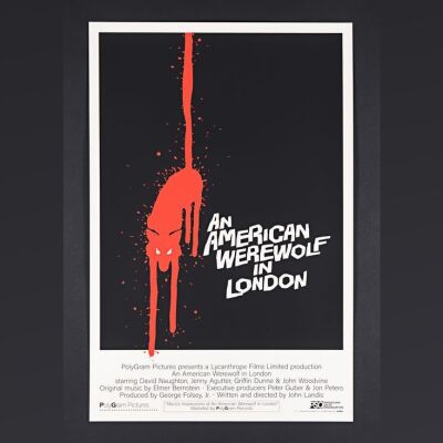 Lot #19 - AN AMERICAN WEREWOLF IN LONDON (1981) - Hand-Numbered Limited Edition International One-Sheet Artwork Print, 2023