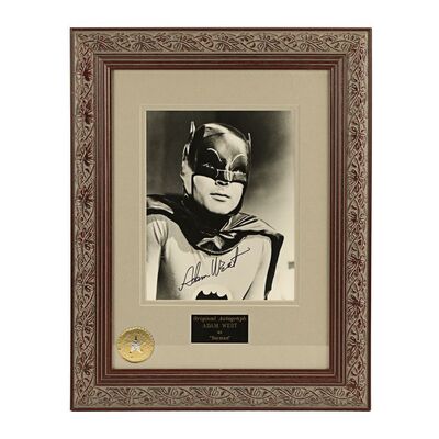 Lot #39 - BATMAN (1966) - Adam West Autographed Framed Display
