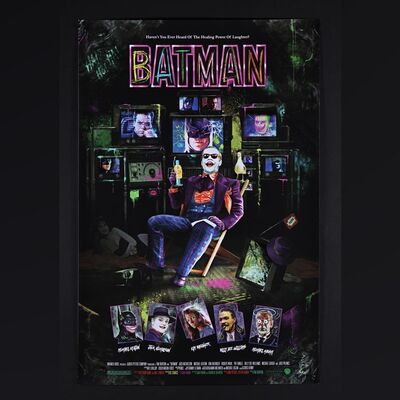Lot #40 - BATMAN (1989) - Signed and Hand-Numbered Limited Edition "Jokerized" Variant Artist Proof Print by Alberto Reyes, 2023