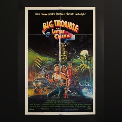 Lot #54 - BIG TROUBLE IN LITTLE CHINA (1986) - US International One-Sheet, 1986