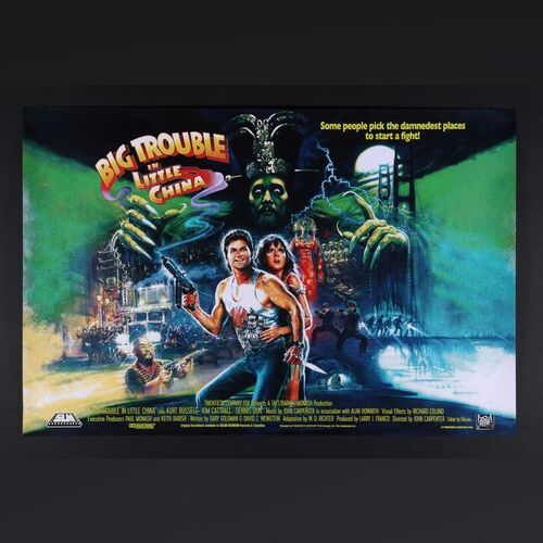 Lot #55 - BIG TROUBLE IN LITTLE CHINA (1986) - Two Matching Hand-Numbered Limited Edition Prints by Brian Bysouth, 2023