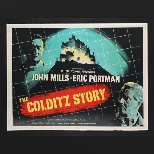 Lot #77 - THE COLDITZ STORY (1955) - UK Quad- Linen-Backed, 1955