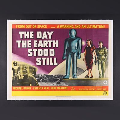 Lot #78 - THE DAY THE EARTH STOOD STILL (1951) - UK Quad - Linen Backed, 1951