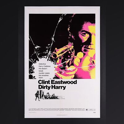 Lot #86 - DIRTY HARRY (1971) - US One-Sheet - Linen Backed, 1971