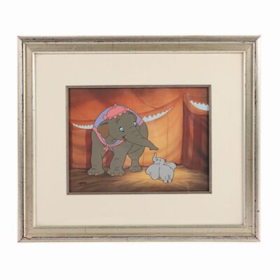 Lot #91 - DUMBO (1941) - Framed Limited Edition Mrs. Jumbo and Dumbo Hand-painted Animation Cel, 1994