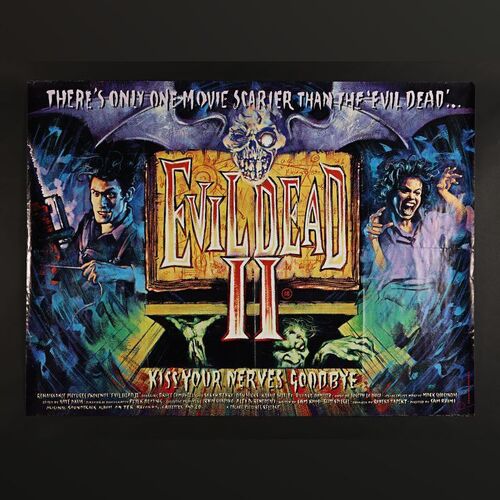 Lot #99 - EVIL DEAD II (1987) - UK Quad, 1987