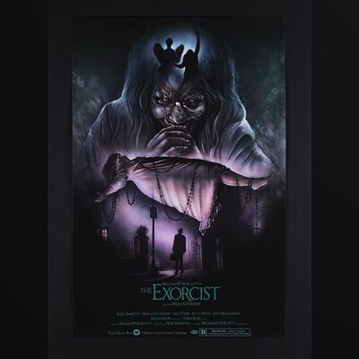 Lot #103 - THE EXORCIST (1973) - Hand-Numbered Limited Edition Print by Andrew Rowland, 2023
