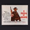 Lot #108 - A FISTFUL OF DOLLARS (1964) - UK Quad - Linen Backed, 1967 (First Release)