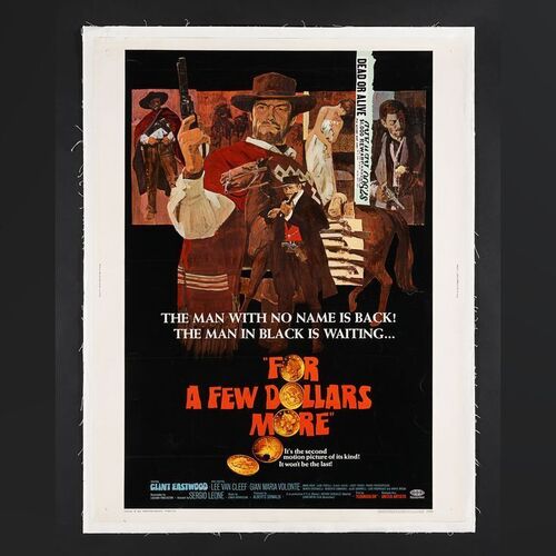 Lot #119 - FOR A FEW DOLLARS MORE (1965) - US 30 x 40 - Linen-Backed, 1967 (First Release)