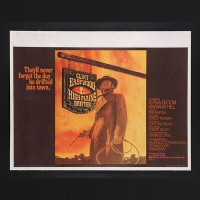 Lot #150 - HIGH PLAINS DRIFTER (1973) - UK Quad - Linen-Backed, 1973