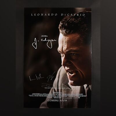 Lot #165 - J. EDGAR (2011) - Leonardo DiCaprio, Naomi Watts and Dustin Lance Autographed One-Sheet, 2011