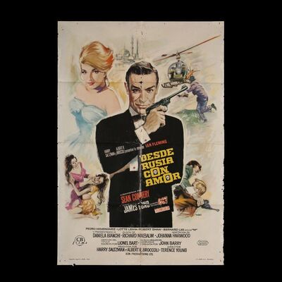 Lot #175 - JAMES BOND: FROM RUSSIA WITH LOVE (1963) - Carter-Jones Collection: Spanish One-Sheet, 1964