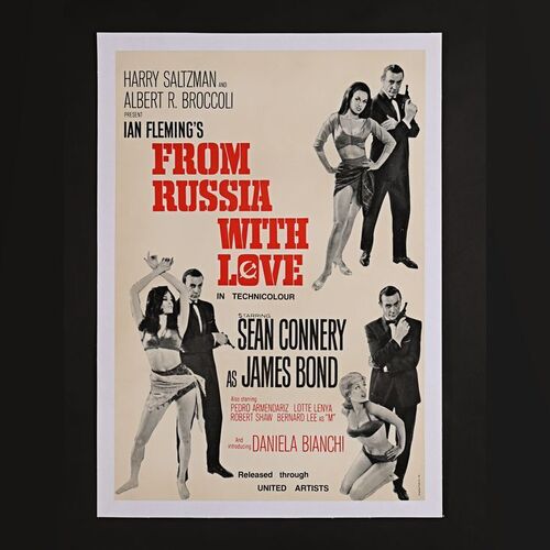Lot #176 - JAMES BOND: FROM RUSSIA WITH LOVE (1963) - Double Crown - Linen-Backed, 1963