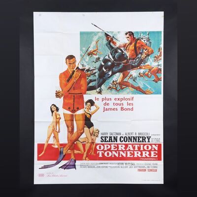 Lot #183 - JAMES BOND: THUNDERBALL (1965) - Carter-Jones Collection: French Grande, circa 1980s