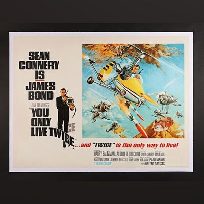 Lot #187 - JAMES BOND: YOU ONLY LIVE TWICE (1967) - UK Quad - Style B - Linen-Backed, 1967