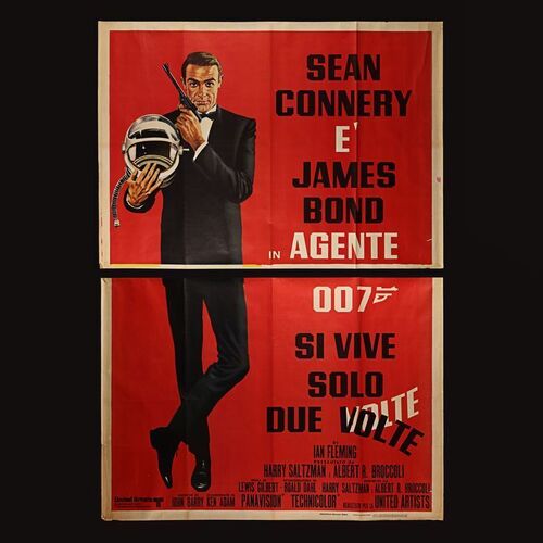 Lot #190 - JAMES BOND: YOU ONLY LIVE TWICE (1967) - Carter-Jones Collection: Italian Four-Fogli, circa 1970s
