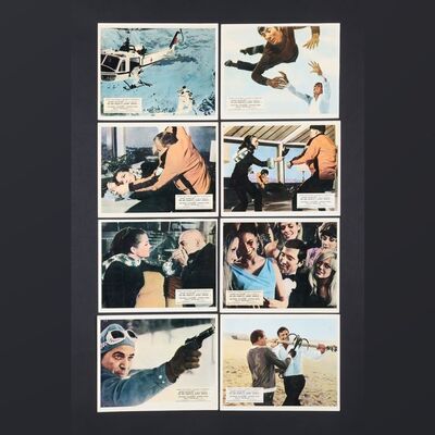Lot #194 - JAMES BOND: ON HER MAJESTY'S SECRET SERVICE (1969) - Complete Set of Eight British Front of House Lobby Cards, 1969