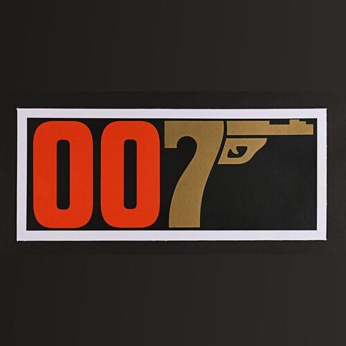 Lot #201 - JAMES BOND: THE MAN WITH THE GOLDEN GUN (1974) - Small Advance German Banner - Linen-Backed, 1974