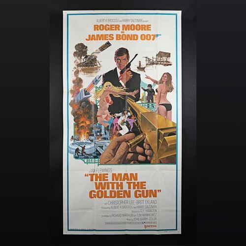 Lot #202 - JAMES BOND: THE MAN WITH THE GOLDEN GUN (1974) - Carter-Jones Collection: US Three-Sheet (West Hemi), 1974