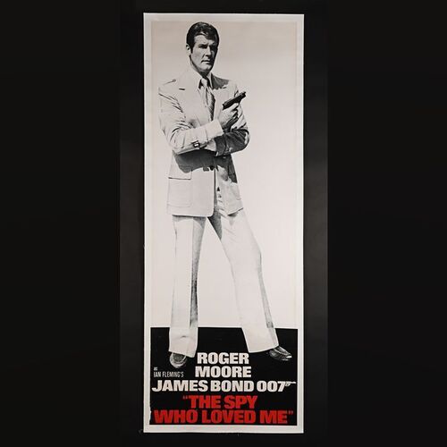 Lot #204 - JAMES BOND: THE SPY WHO LOVED ME (1977) - Roger Moore Door Panel Poster - Linen Backed, 1977