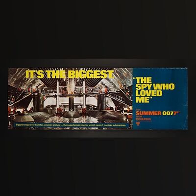 Lot #205 - JAMES BOND: THE SPY WHO LOVED ME (1977) - Set of Four US Paper Banners, 1977