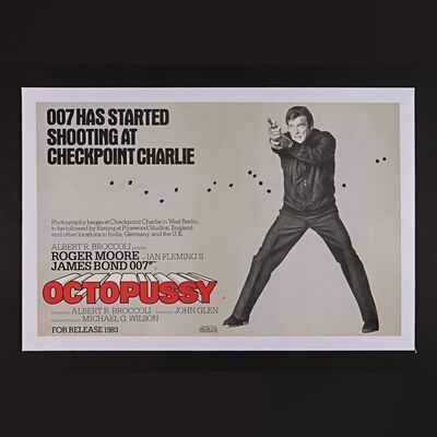 Lot #212 - JAMES BOND: OCTOPUSSY (1983) - US "Checkpoint Charlie" Special Advance Poster - Linen-Backed, 1983