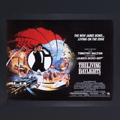 Lot #214 - JAMES BOND: THE LIVING DAYLIGHTS (1987) - UK Quad, UK Double-Crown and Anti-Piracy UK Double Crown, 1987
