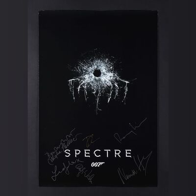 Lot #224 - JAMES BOND: SPECTRE (2015) - Daniel Craig, Christoph Waltz, Lea Seydoux, Monica Bellucci, Ben Whishaw and Others Autographed One-Sheet Poster, 2015
