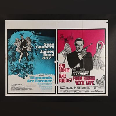 Lot #225 - JAMES BOND: VARIOUS PRODUCTIONS (1963/1971) - Double-Bill UK Quad, 1973