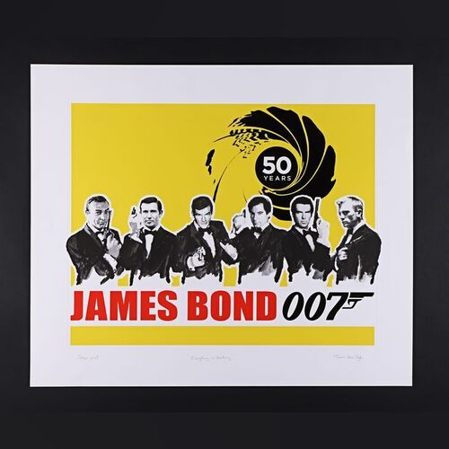 Lot #231 - JAMES BOND: EVERYTHING OR NOTHING (2012) - Unique "Stage Proof" Silkscreen Print by James Hart Dyke