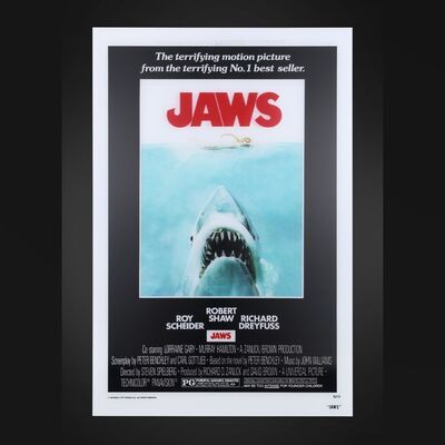 Lot #238 - JAWS (1975) - Two Limited Edition Bottleneck Gallery 4mm Lenticulars (Art Style and Credits Style), 2020