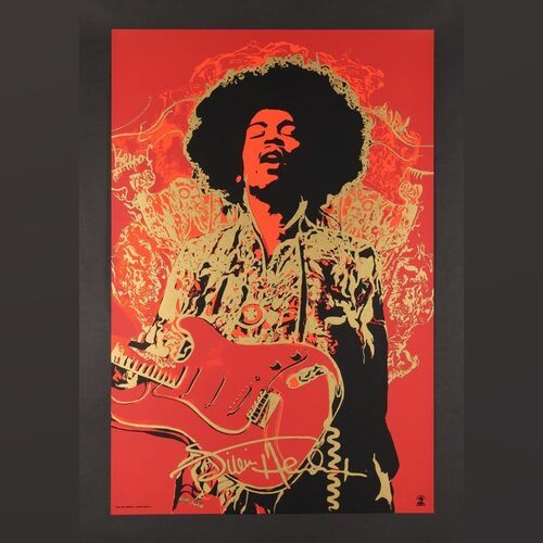 Lot #243 - JIMI HENDRIX - Dark Hall Mansion Archive: Four Hand-Numbered Limited Edition Prints by Tyler Stout, Naja Conrad-Hansen and Max Dalton, 2014 - 2015