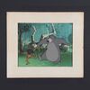 Lot #247 - THE JUNGLE BOOK (1967) - Mounted Original Mowgli and Baloo Dancing Hand-Painted Animation Cel, 1967