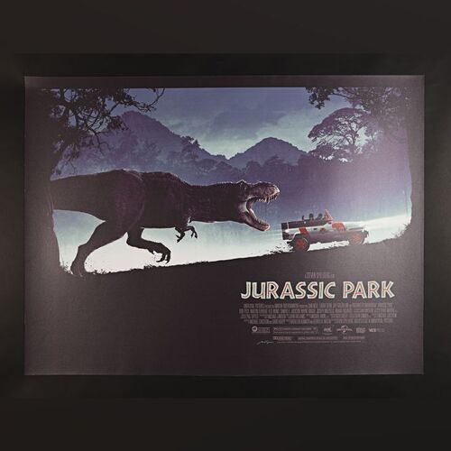 Lot #252 - JURASSIC PARK (1993) - Signed and Hand-Numbered Limited Edition Quad Print by Matt Ferguson, 2019