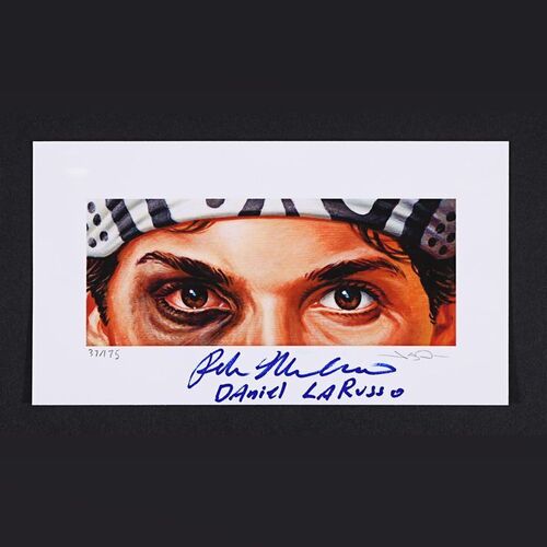 Lot #254 - THE KARATE KID (1984) - Ralph Macchio Autographed Limited Edition Print by Jason Edmiston, 2018