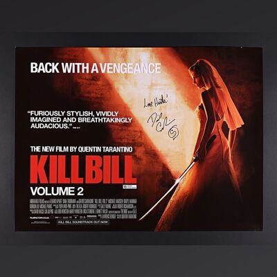Lot #259 - KILL BILL: VOLUME 2 (2004) - David Carradine Autographed UK Quad, 2004