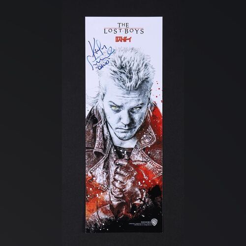Lot #268 - THE LOST BOYS (1987) - Kiefer Sutherland Autographed Mini Poster