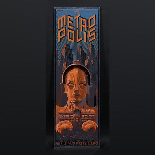 Lot #271 - METROPOLIS (1927) - Dark Hall Mansion Archive: Hand-Numbered Limited Edition Metal Variant Print by Laurent Durieux, 2013