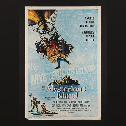 Lot #274 - MYSTERIOUS ISLAND (1961) - US One-Sheet and Half-Sheet, 1961