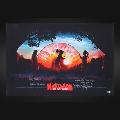 Lot #277 - A NIGHTMARE ON ELM STREET (1984) - Robert Englund Autographed Limited Edition Print by Mike Saputo, 2017
