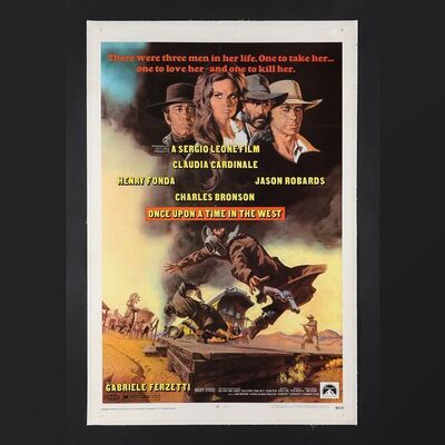 Lot #280 - ONCE UPON A TIME IN THE WEST (1968) - US One-Sheet - Linen-Backed, 1969 (First Release)