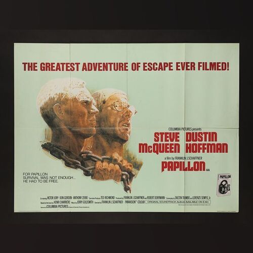 Lot #284 - PAPILLON (1973) - UK Quad and Two Press and Marketing Campaign Books, 1973