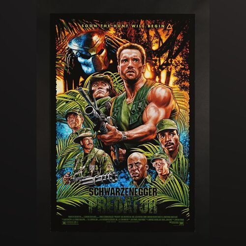 Lot #294 - PREDATOR (1987) - Hand-Numbered Limited Edition Sunset Variant Print by Roger Motzkus, 2023