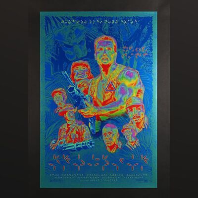 Lot #295 - PREDATOR (1987) - Hand-Numbered Limited Edition Heat Vision Variant Print by Roger Motzkus, 2023