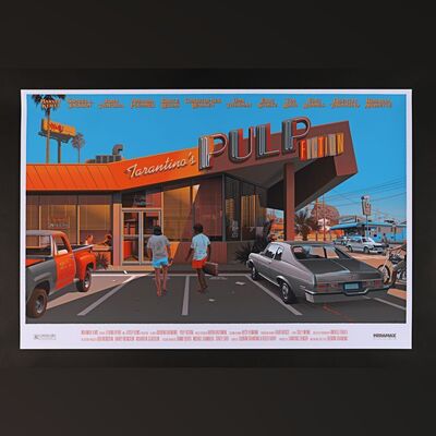 Lot #299 - PULP FICTION (1994) - Hand-Numbered Limited Timed Edition Print by Laurent Durieux, 2014